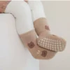 3 Pairs Winter Anti-Slip Socks with cartoon