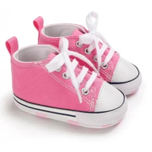 New Baby Shoes for Boys & Girls | Classic Canvas Casual Sneakers for Newborns & Toddlers | Soft Non-Slip Sole First Walker Walking Shoes